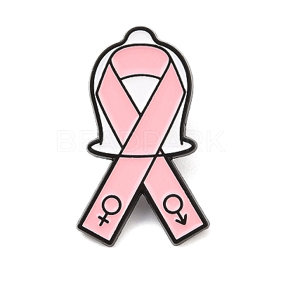 Protecting Awareness Ribbon Enamel Pins JEWB-C048-03B-EB-1