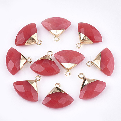 Electroplate Natural Mixed Stone Pendants G-T112-04-M-1
