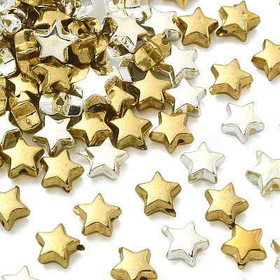 100Pcs 2 Colors CCB Plastic Beads CCB-CJ0001-07-1