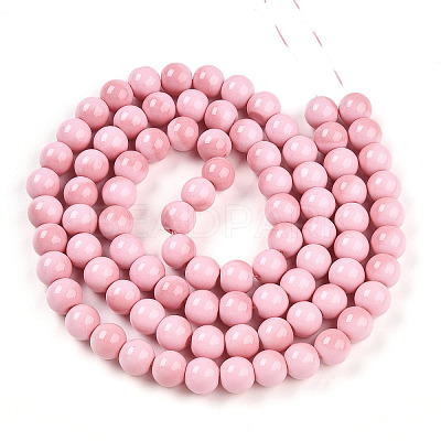 Baking Paint Glass Beads Strands DGLA-N012-10mm-01-1