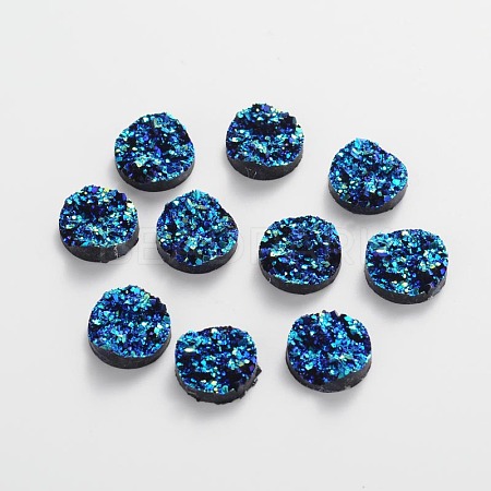 Druzy Resin Cabochons X-CRES-S040-12mm-6-1