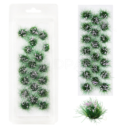 Resin Mini Grass Tufts AJEW-WH20120-10A-02-1