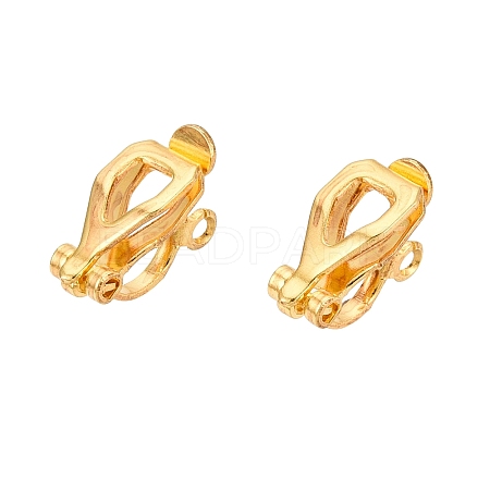 Iron Clip-on Earring Findings KK-R071-06G-1