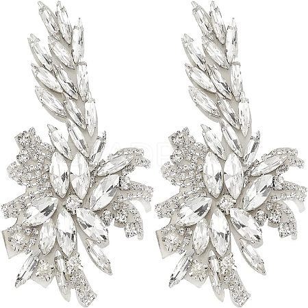 2Pcs Crystal Rhinestone Ornament Accessories DIY-FG0003-34-1