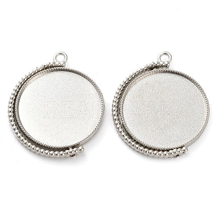 Zinc Alloy Pendant Cabochon Settings FIND-NH0001-13C-P-1