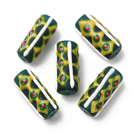 Handmade Lampwork Enamel  Beads LAMP-B051-01A-1