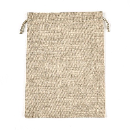 Burlap Packing Pouches Drawstring Bags ABAG-Q050-17x23-01-1