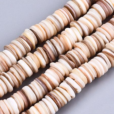 Natural Freshwater Shell Beads Strands X-SHEL-N026-94C-01-1