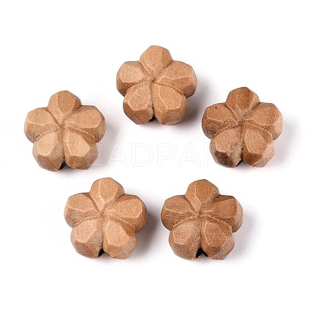 Natural Apple Wood Beads WOOD-N021-04-1