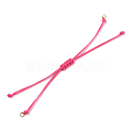 Korean Waxed Polyester Cord Braided Bracelets X1-MAK-T010-05G-1