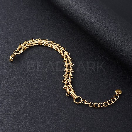 304 Stainless Steel Link Chain Bracelets for Men WG3B3AC-02-1