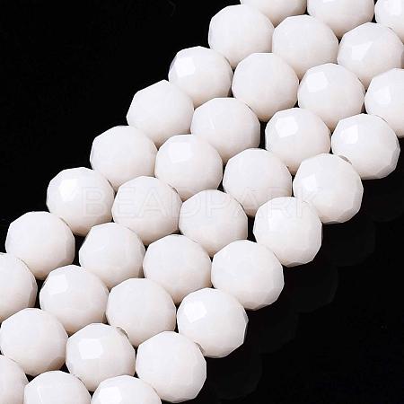 Opaque Solid Color Glass Beads Strands X-EGLA-A034-P6mm-D17-1