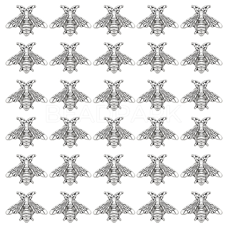 40Pcs Alloy Bees Lapel Pin Backs JEWB-GO0001-21AS-1