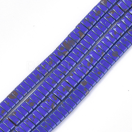 Spray Painted Non-magnetic Synthetic Hematite Beads G-T124-02E-1