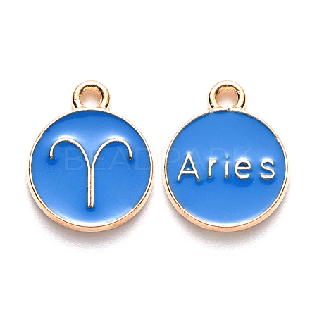Alloy Enamel Pendants ENAM-S124-01A-02A-1