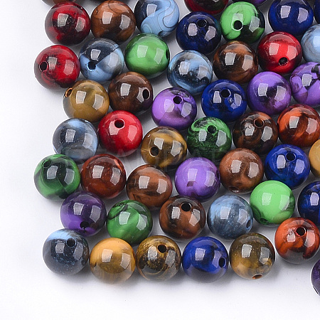 Acrylic Beads OACR-S029-018B-1