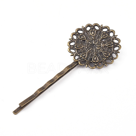 Iron Hair Bobby Pin Findings IFIN-WH0051-93H-1