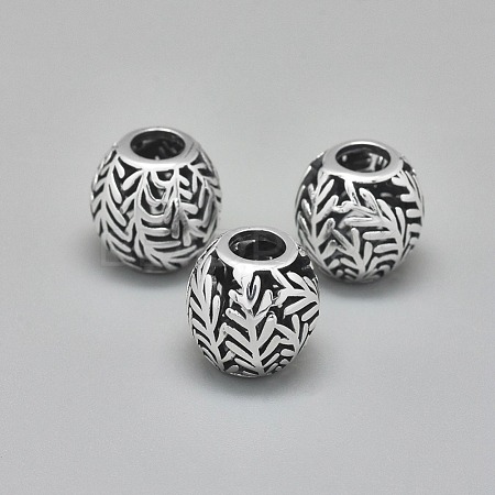 925 Sterling Silver European Beads STER-I019-31AS-1