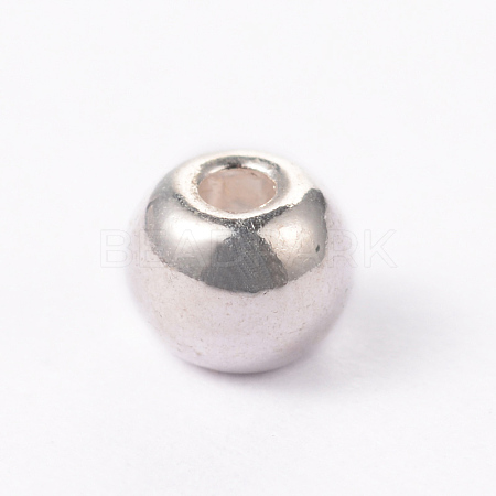 Alloy Round Beads PALLOY-ZN818-4mm-S-RS-1