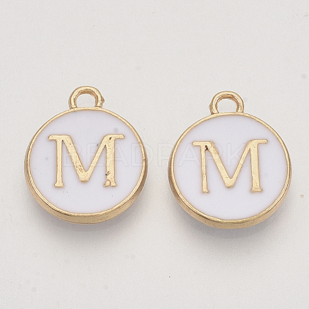 Golden Plated Alloy Charms X-ENAM-S118-01M-1