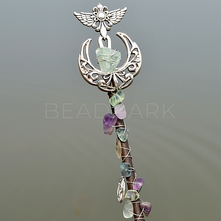 Natural Fluorite Viking Dragon Wands PW-WGF7DBE-04-1