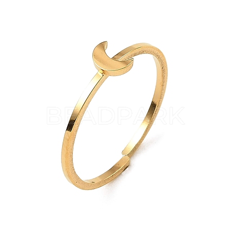 304 Stainless Steel Adjustable Open Cuff Rings RJEW-Q806-01G-02-1