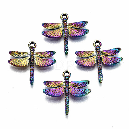Rainbow Color Alloy Pendants PALLOY-S180-051-RS-1
