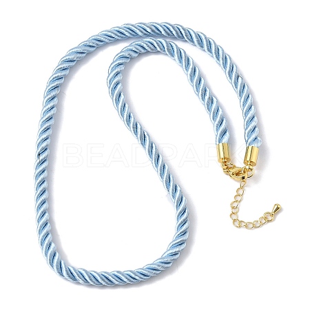 5MM Nylon Twisted Cord Necklace Making FIND-G096-01G-23-1