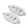 Rhodium Plated 925 Sterling Silver Connector Charms STER-C003-24P-2