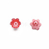 Spray Paint ABS Plastic Imitation Pearl Beads MACR-N013-001H-3