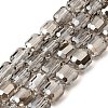 Electroplate Glass Beads Strands GLAA-G112-07J-1