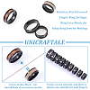 Unicraftale 18Pcs 9 Size 201 Stainless Steel Grooved Finger Ring Settings STAS-UN0049-98EB-5