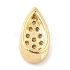 Rack Plating Brass Micro Pave Clear Cubic Zirconia Pendant Bails KK-Q781-15G-2