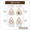 Mini Wood Crystal Ball Display Bases DJEW-WH0019-003-2