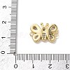 Brass Pave Cubic Zirconia Butterfly Links Connector Charms KK-L268-028G-03-3
