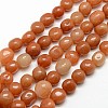 Natural Red Aventurine Nuggets Beads Strands G-L154-12-1