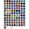 Printed Transparent Glass Cabochons GL-CBAA22A-07-2