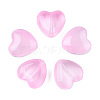 Transparent Spray Painted Glass Beads GLAA-N035-030-C09-1