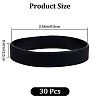 Flat Plain Silicone Cord Bracelet for Men Women BJEW-WH0016-32I-2