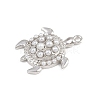 Turtle Brass ABS Imitation Pearl Pendants KK-I352-04B-P-2