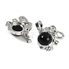 Natural Obsidian Pendants G-I374-A-P09-2