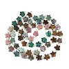 5 Styles Synthetic Malachite & Natural Rhodonite & HuBei Turquoise & Tiger Eye & Indian Agate Beads Strands G-D095-A07-4