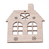 Undyed Wooden Big Pendants WOOD-S040-03-2