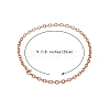 6Pcs 3 Colors 304 Stainless Steel Cable Chain Anklets AJEW-SZ0001-24-5