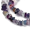 Natural Fluorite Chip Bead Strands G-M205-08-5