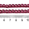 Baking Paint Pearlized Glass Pearl Round Bead Strands HY-Q003-6mm-14-4