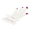 Hand Shaped Cardboard Paper Bracelet Display Cards X-CDIS-M005-06-3
