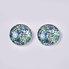 Glass Cabochons GLAA-WH0015-09F-2