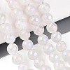 Electroplate Natural Quartz Crystal Beads Strands G-T144-39-1