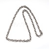 Non-Tarnish 304 Stainless Steel Rope Chain Necklaces NJEW-L403-04P-2